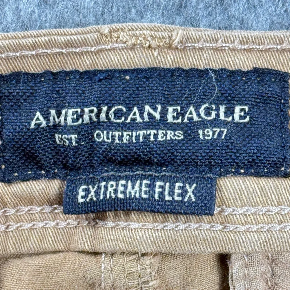 American Eagle Ne(x)t Level Flex Pants 28x32 Men's Slim‎ Straight Khaki Stretch